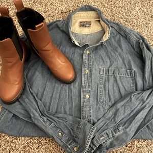 Denim Oversized Button Down